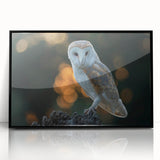 Framed wall art featuring a striking "Birds of Prey" design, showcasing intricate illustrations of soaring raptors in vibrant colors against a sleek black background. Perfect for nature lovers and home decor enthusiasts.