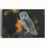 Stretched canvas wall art featuring a vibrant design of birds in flight, showcasing rich colors and intricate details, perfect for home decor.