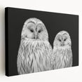 Stretched canvas wall art featuring a vibrant birds of prey design in rich colors, showcasing intricate details and textures, perfect for wildlife enthusiasts.