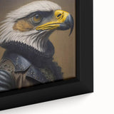Framed canvas wall art showcasing a vibrant birds of prey design, featuring intricate details and rich colors, ideal for nature-themed home decor.
