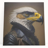 Stretched canvas wall art featuring a vibrant collection of birds in flight, showcasing intricate details and rich colors, ideal for nature-inspired decor. This art piece adds a dynamic focal point to any space, blending creativity with elegance.