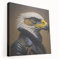 Vibrant stretched canvas wall art showcasing a majestic bird of prey in flight, featuring rich colors and intricate details, perfect for nature lovers and home decor.