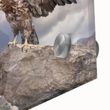 Close-up of a vibrant acrylic glass wall art piece showcasing a detailed design of birds, emphasizing their colorful plumage and intricate patterns, perfect for nature lovers.