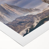 Rolled canvas artwork showcasing a vibrant bird design from the "Birds of Pray" collection, featuring intricate details and bold colors, ideal for home decor.