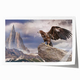 Colorful rolled print featuring a collection of bird illustrations in a vibrant, modern design, ideal for home decor or art enthusiasts, securely packaged in a protective tube.