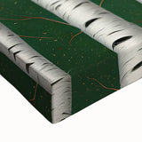 Close-up of a vibrant cardinal bird wall art design on stretched canvas, showcasing rich red and green colors, perfect for nature enthusiasts and home decor.