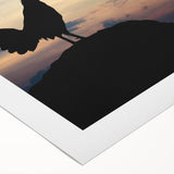 Colorful rolled canvas art featuring a whimsical chicken design, showcasing vibrant colors and playful details, ideal for animal lovers and unique home decor.