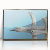 Framed wall art featuring an elegant crane design in gold and black acrylic, set against a sleek backdrop, perfect for modern home decor and accent walls.