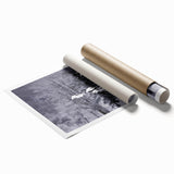 Elegant rolled print showcasing a crane design in vibrant colors, perfect for home decor, featuring intricate details and artistic flair, packaged securely for delivery.