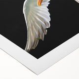 Elegant rolled canvas depicting a crane design in soft pastel colors, showcasing intricate details and textures, perfect for enhancing modern home decor. Ideal for art lovers seeking unique wall art pieces.