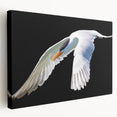 Elegant stretched canvas wall art featuring a graceful crane design, showcasing vibrant colors and intricate detailing, ideal for modern home decor.