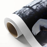 Elegant rolled canvas wall art showcasing a detailed crane design, perfect for home decor. Vibrant colors and intricate patterns highlight its artistic appeal, enhancing any interior space. Ideal for bird lovers and art enthusiasts.