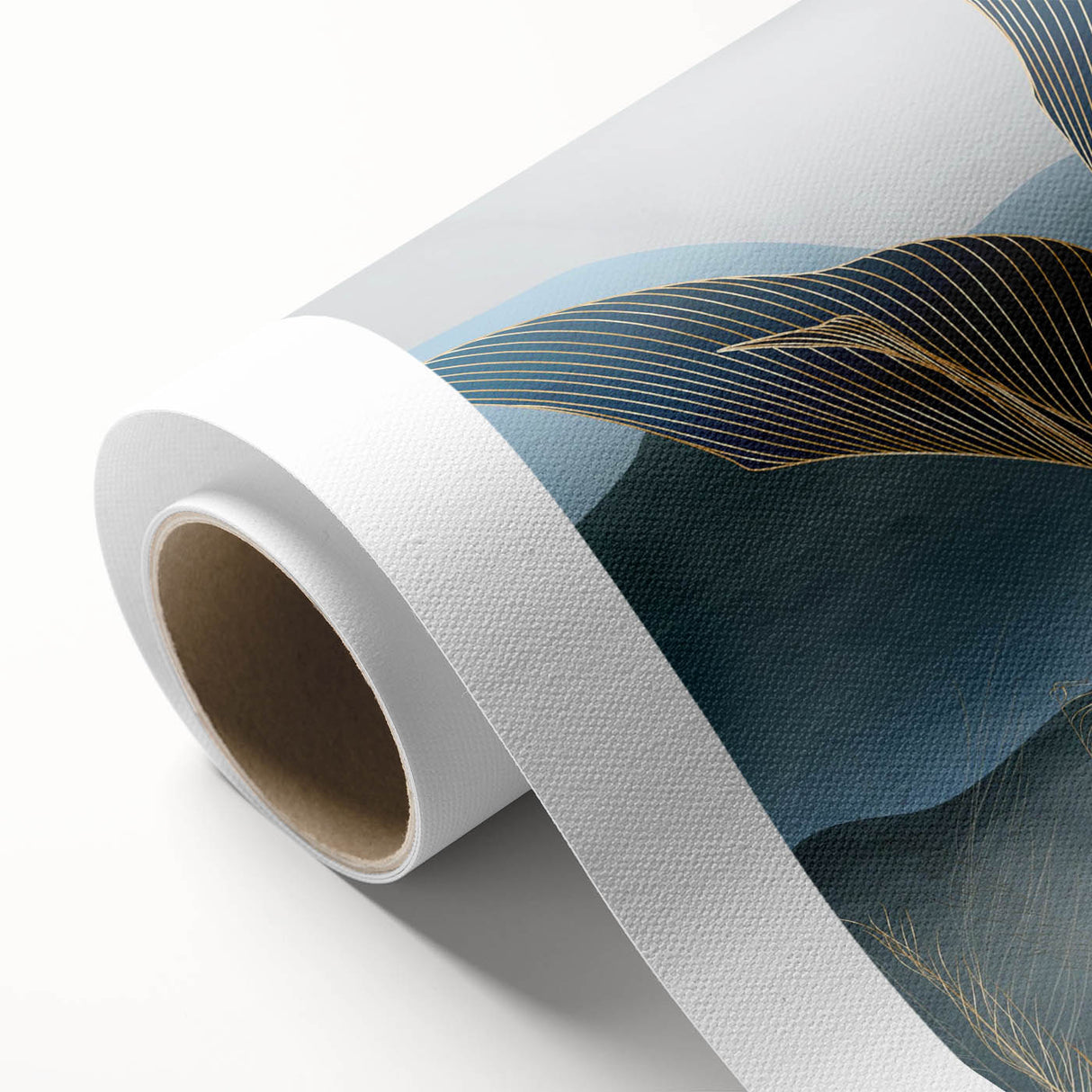 Elegant rolled canvas showcasing a vibrant crane design in a serene color palette, ideal for home decor. The artwork captures intricate details of the bird, enhancing any living space. Perfect for art enthusiasts looking to elevate their interior aesthetics.