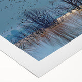 Elegant rolled canvas wall art showcasing a crane design, featuring intricate details and vibrant colors, ideal for enhancing modern home decor. Perfect for bird lovers and art enthusiasts.