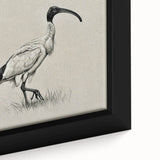 Framed wall art featuring a close-up design of elegant cranes in a serene color palette, perfect for enhancing home decor with a touch of nature's beauty.