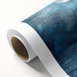Elegant rolled canvas showcasing a crane design in soft blues and whites, perfect for enhancing modern home decor. Packaged securely in a cardboard tube for safe delivery.