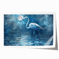 Elegant rolled print of crane-themed wall art featuring intricate designs and vibrant colors, perfect for home decor. Packaged securely in a durable cardboard tube.