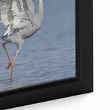 Framed canvas wall art featuring a detailed close-up of a crane design, showcasing vibrant colors and intricate textures, perfect for modern decor.