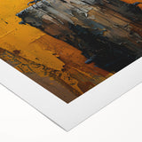 Artistic rolled canvas showcasing a striking design of a crow and raven, featuring intricate details and vibrant colors, perfect for home decor enthusiasts.