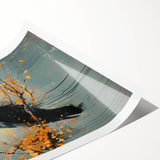 Crow and raven wall art print featuring intricate black and white designs, rolled and ready for framing, perfect for enhancing modern home decor and art collections.