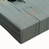 Close-up of a vibrant wall art piece featuring a crow and raven design on stretched canvas, showcasing intricate details and rich colors, ideal for bird lovers.