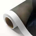 Rolled canvas artwork showcasing a striking design of a crow and raven, featuring rich black and gray colors, perfect for enhancing modern decor.