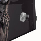 Close-up of a striking wall art collection featuring a crow and raven design on acrylic glass, showcasing intricate details and vibrant colors that enhance modern decor. Perfect for bird lovers and art enthusiasts alike, this piece adds a touch of nature-inspired elegance to any room.