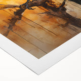 Rolled canvas showcasing an artistic design of a crow and raven, featuring intricate details and vibrant colors, perfect for enhancing home decor with a nature-inspired theme.