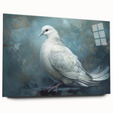 Acrylic wall art collection featuring a side view of a dove design, showcasing vibrant colors and intricate details, perfect for home decor or art enthusiasts.