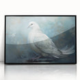 Framed wall art featuring a dove design in black acrylic, highlighting intricate details and a modern aesthetic, perfect for home decor and wall decoration.