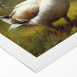 Stylish rolled canvas print showcasing a vibrant duck design, perfect for adding a touch of wildlife charm to home decor. Ideal for nature enthusiasts and art collectors.