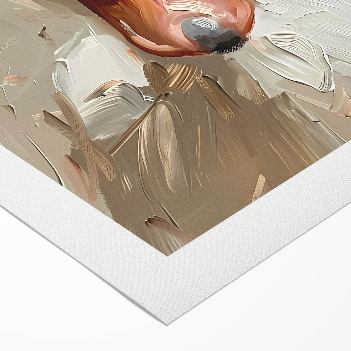 Rolled canvas art showcasing a vibrant duck design with intricate details and bold colors, perfect for enhancing home decor. Packaged securely in a durable tube for safe delivery.
