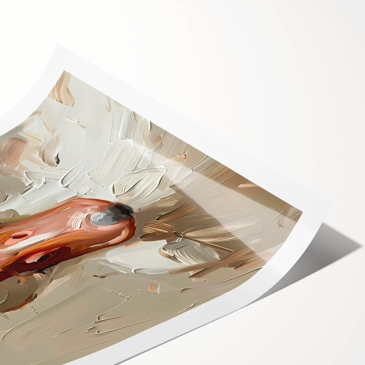 Vibrant wall art print showcasing a colorful duck design, featuring intricate details and bold colors, ideal for home decor and art enthusiasts.