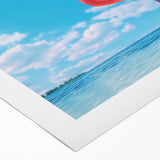 Colorful flamingo design wall art on rolled canvas, showcasing vibrant pink hues against a serene background, ideal for modern home decor.