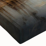 Vibrant close-up of a stretched canvas wall art featuring a flamingo design, showcasing intricate details and vivid colors, perfect for home decor enthusiasts.