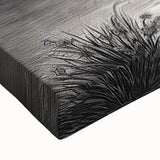 Close-up of a vibrant flamingo design wall art piece printed on stretched canvas, showcasing bold pink hues and intricate details, perfect for adding a tropical touch to home decor.