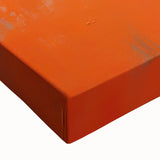 Close-up of a vibrant flamingo design wall art on stretched canvas, showcasing intricate details and bold colors, perfect for enhancing modern decor.