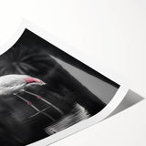 Flamingo-themed wall art design showcasing vibrant pink and green colors, perfect for adding a tropical vibe to any room. Ideal for home decor enthusiasts.