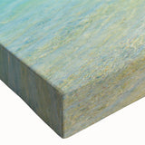 Close-up of a vibrant flamingo wall art design on stretched canvas, showcasing intricate details and bright colors in a modern home decor setting. Perfect for adding a tropical touch to any room.