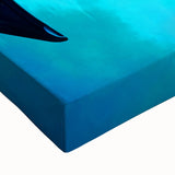 Close-up of a vibrant flamingo design stretched canvas wall art piece, showcasing intricate details and bright colors, perfect for tropical-themed decor.