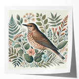 Colorful wall art collection featuring various garden birds, printed on glossy canvas. Perfect for home decor, showcasing vibrant designs and natural beauty.