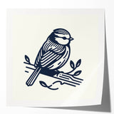 Vibrant wall art collection showcasing various garden birds in a glossy finish, designed for home decor. Perfect for avian enthusiasts and nature lovers alike.