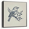 Framed wall art featuring a collection of colorful garden birds in a black frame, showcased from a side view, ideal for enhancing home decor with nature-inspired design.