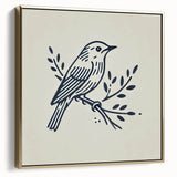 Framed wall art collection showcasing vibrant garden birds in a gold frame, perfect for adding a touch of nature-inspired elegance to any interior decor.