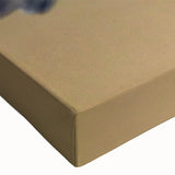 Close-up of a vibrant stretched canvas wall art featuring various garden birds in detailed design, showcasing rich colors and textures perfect for home decor.