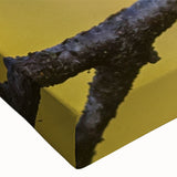 Close-up of a vibrant stretched canvas depicting various garden birds in colorful hues, showcasing intricate details and textures, perfect for home decor.