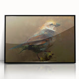 Framed wall art collection featuring vibrant garden birds design in acrylic with a sleek black frame, perfect for enhancing home decor and nature-themed interiors.