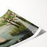 Colorful rolled print showcasing a striking goose design in a contemporary wall art collection, ideal for adding a vibrant touch to home decor. The artwork features intricate details and bold colors, making it a standout piece for any room.