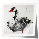 Stylish wall art featuring a collection of elegant goose designs, showcasing intricate details and vibrant colors, perfect for home decor or artistic display.