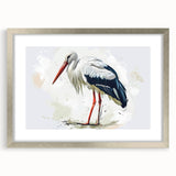 Framed wall art collection featuring elegant heron and egret designs in silver, perfect for enhancing home decor with a touch of nature-inspired elegance.